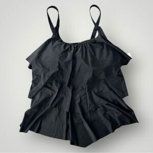 🎉5 for $40 🎉Hanna Nikole Swimsuit Top Women Size 20W Black